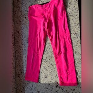 Lululemon neon pink leggings 7/8